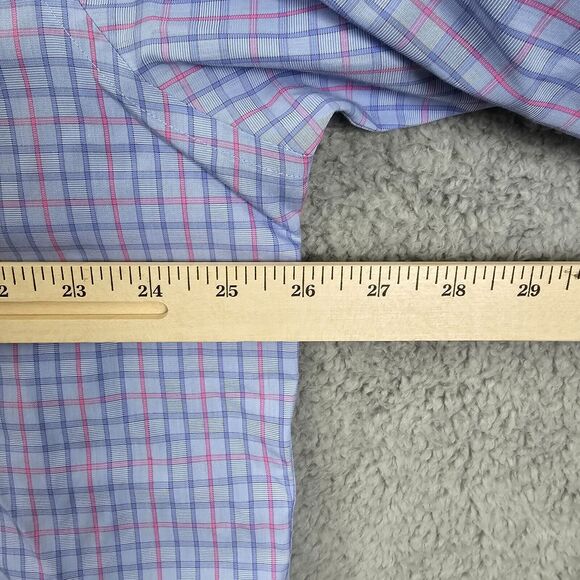 UNTUCKit Wrinkle Free Men's Long Sleeve Button-Down Pocket Shirt Blue 2XL - Picture 10 of 14